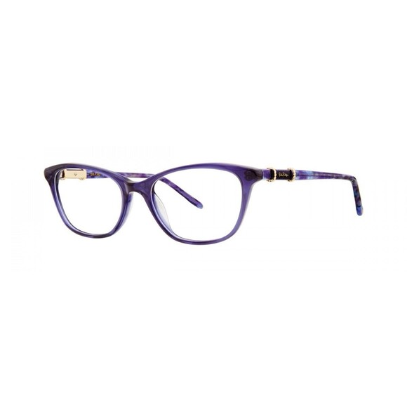 Lilly Pulitzer CASTILLA Eyeglasses 51-17 140 NV Navy Heather Tort MRSP$215 &Case - Picture 1 of 11